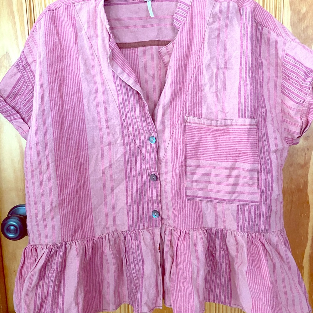 Free people float blouse!